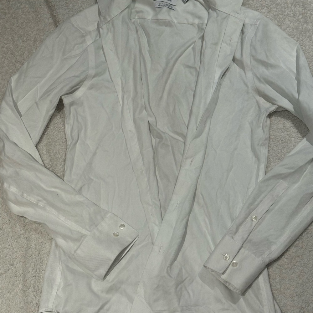 Men’s Calvin Klein White Button-Up Shirt